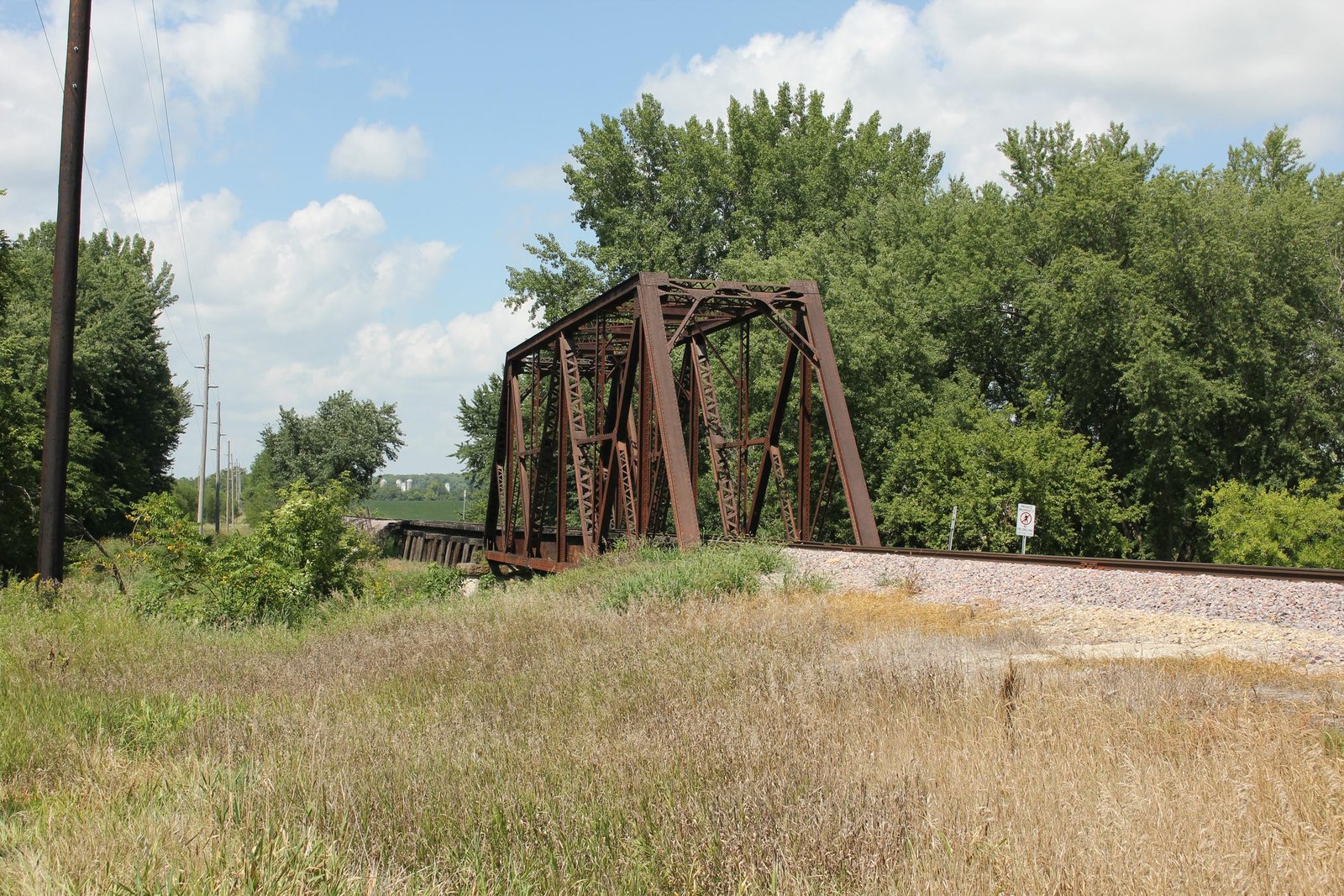 Looking north